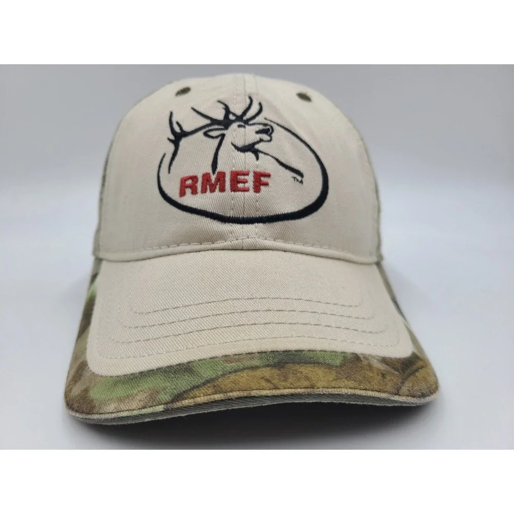 RMEF Rocky Mountain Elk Foundation‎ Committee The Game Camo Adjustable Hat Cap